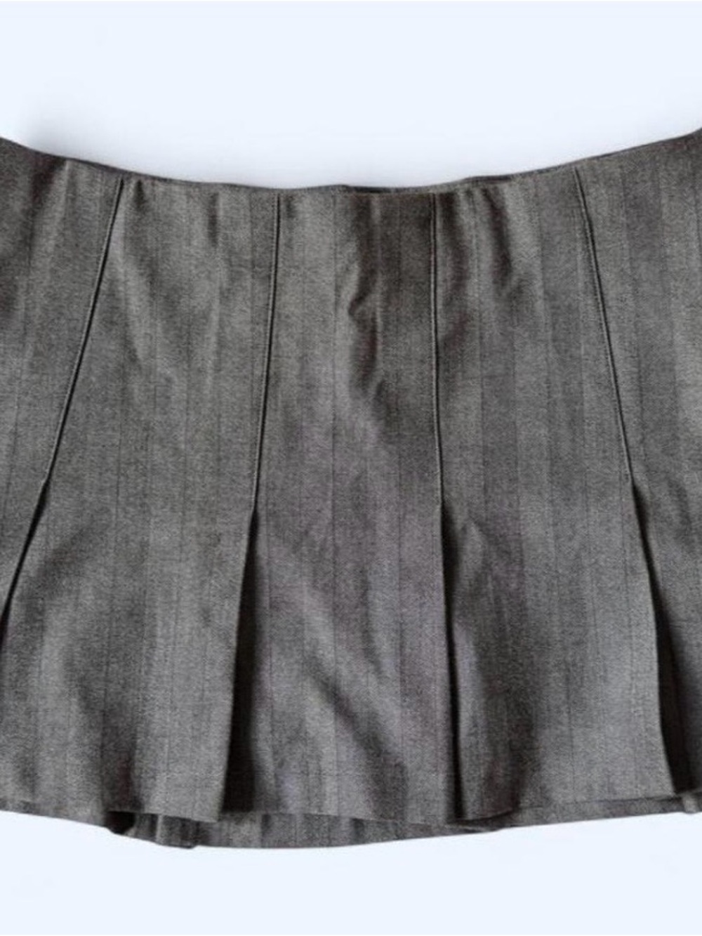 Abercrombie & Fitch Gray Pleated Mini Skirt